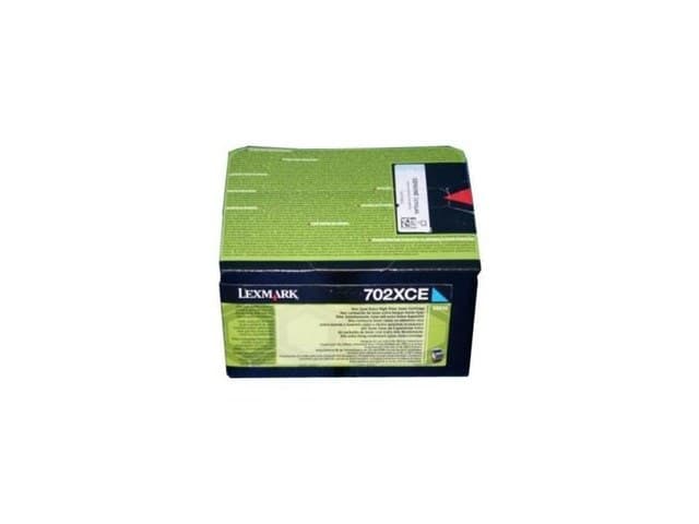 Lexmark 70C2XCE (702XCE) Cyan Extra High Yield Corporate Toner Cartridge - Image 2