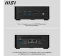 MSI Cubi NUC 1M Mini Desktop PC - Intel® Core™ 7, 1 TB SSD, Black thumbnail 7