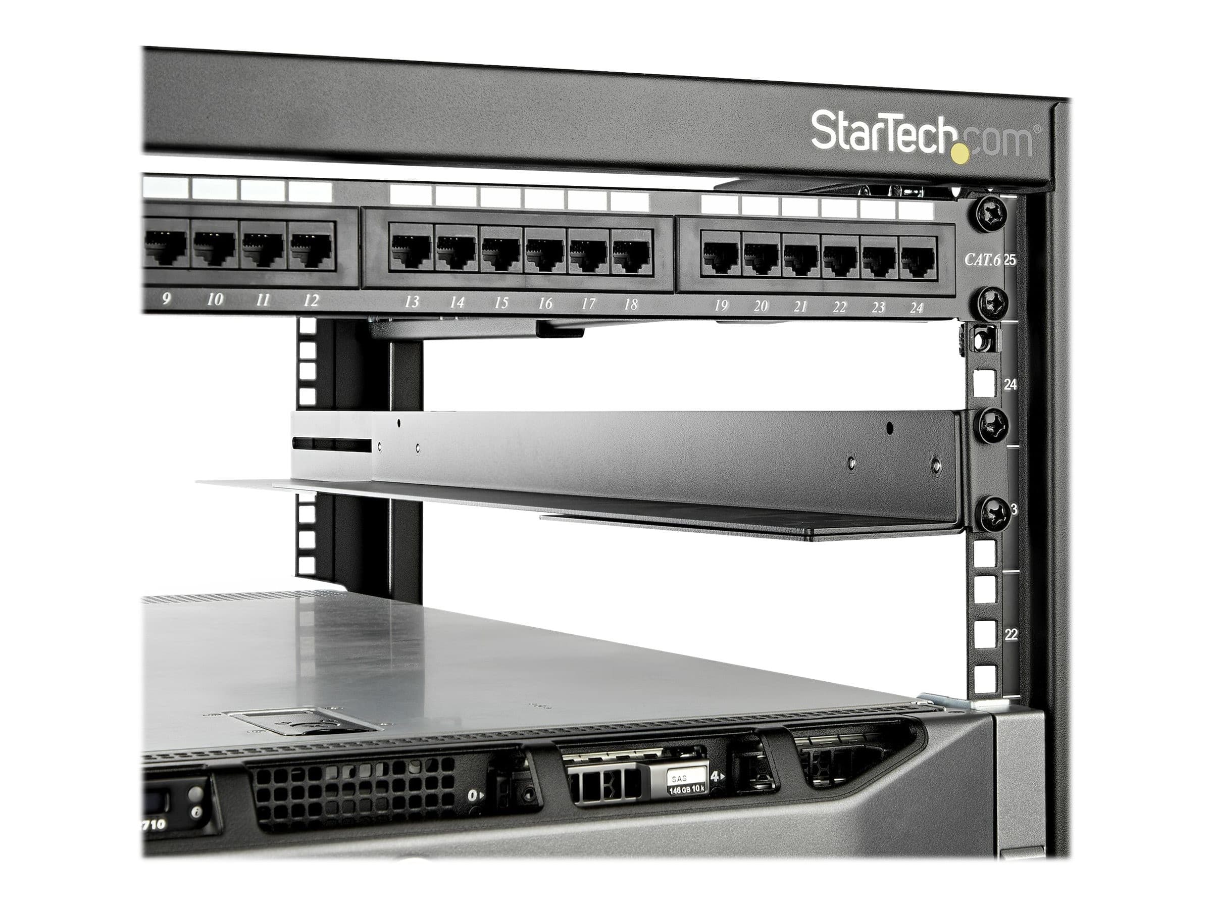 StarTech UNIRAILS1UB Rack Rail Kit Black