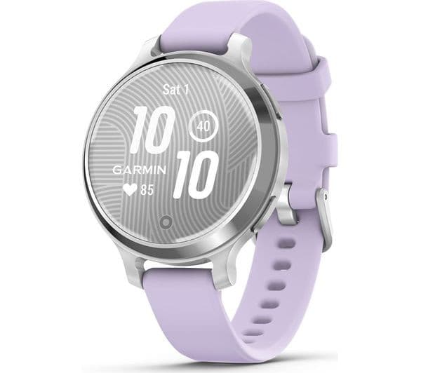Garmin Lily 2 Active Smartwatch 38mm - Silver & Purple Jasmine - Image 1