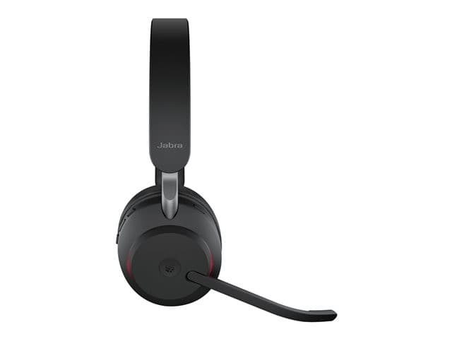 Jabra Evolve2 65 Stereo Wireless Headset - Black - MS Teams - USB-C - With Charging Stand - Image 5