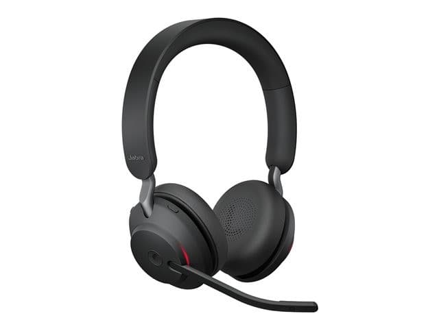 Jabra Evolve2 65 Stereo Wireless Headset - Black - MS Teams - USB-C - With Charging Stand - Image 6