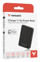Verbatim Charge 'n' Go Essentials Magnetic Wireless Power Bank 10000 mAh Black thumbnail 3