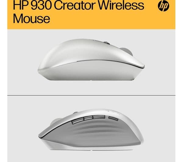 HP Creator 930 Wireless Laser Mouse - Silver - Image 5