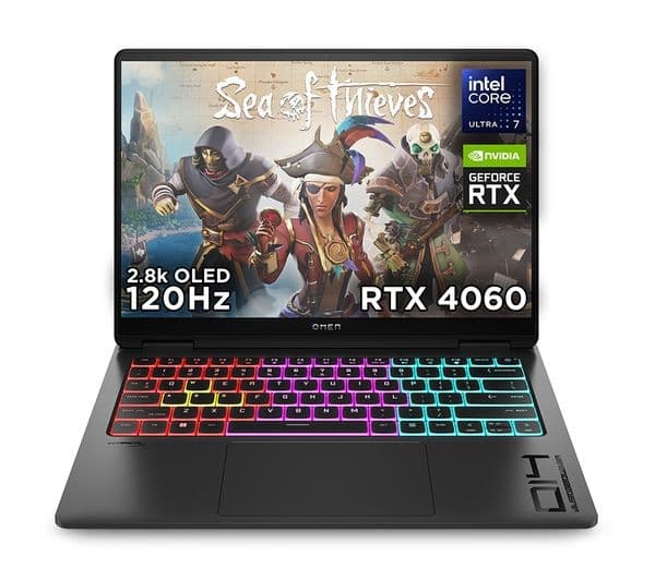 HP OMEN Transcend 14-fb0005na 14" Gaming Laptop - Intel® Core™ Ultra 7, RTX 4060, 1 TB SSD - Image 1