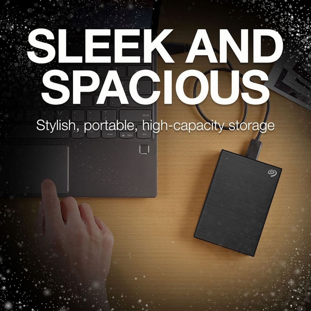Seagate One Touch 2TB External Hard Drive - Black - Image 3