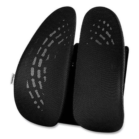 Fellowes Floortex Back Angel Back Support  14 Cm To 23 Cm Height  Black  4 Each/Carton - Image 1