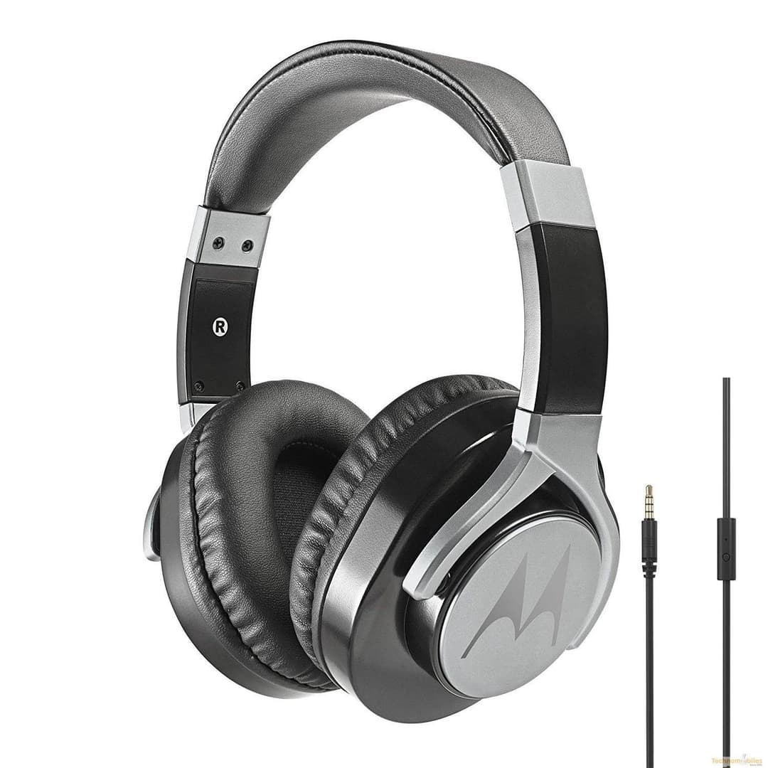 Motorola Pulse Max Wired Headphones With Mic- Black(USED) - Image 1
