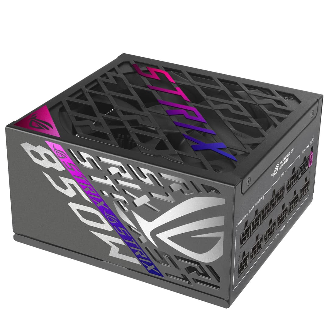 ASUS ROG Strix EQ 850W 80 PLUS Platinum ATX 3.1 Fully Modular PSU - Black - Image 1