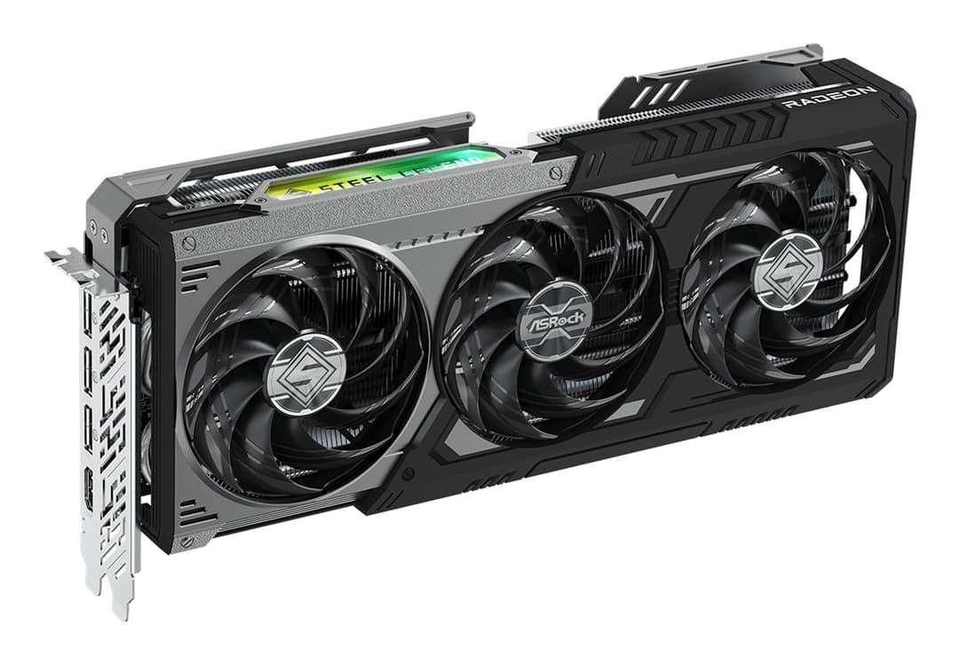 Asrock Radeon RX 9070 XT Steel Legend Dark AMD 16 GB GDDR6 - Image 2