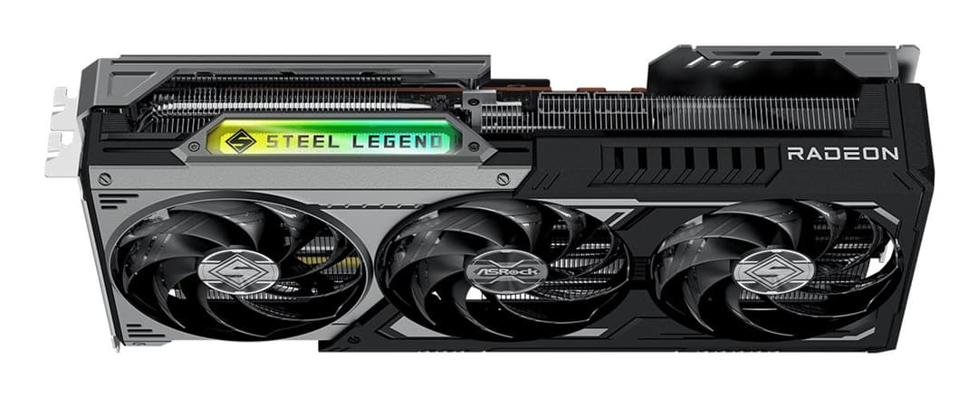 Asrock Radeon RX 9070 XT Steel Legend Dark AMD 16 GB GDDR6 - Image 4