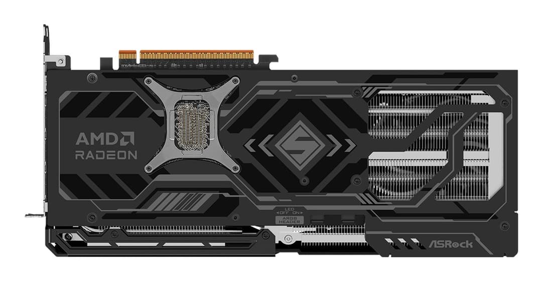 Asrock Radeon RX 9070 XT Steel Legend Dark AMD 16 GB GDDR6 - Image 5