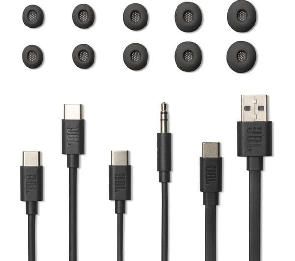JBL Tour Pro 3 Wireless Bluetooth Noise-Cancelling Earbuds - Black - Image 3