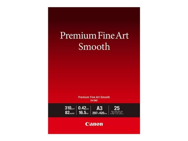 Canon Premium Fine Art FA-SM2 - photo paper - smooth - 25 sheet(s) - A3 - 310 g/m²