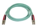 StarTech OM4 Duplex Multimode Fibre Patch Cable LC to LC Aqua 2m thumbnail 2