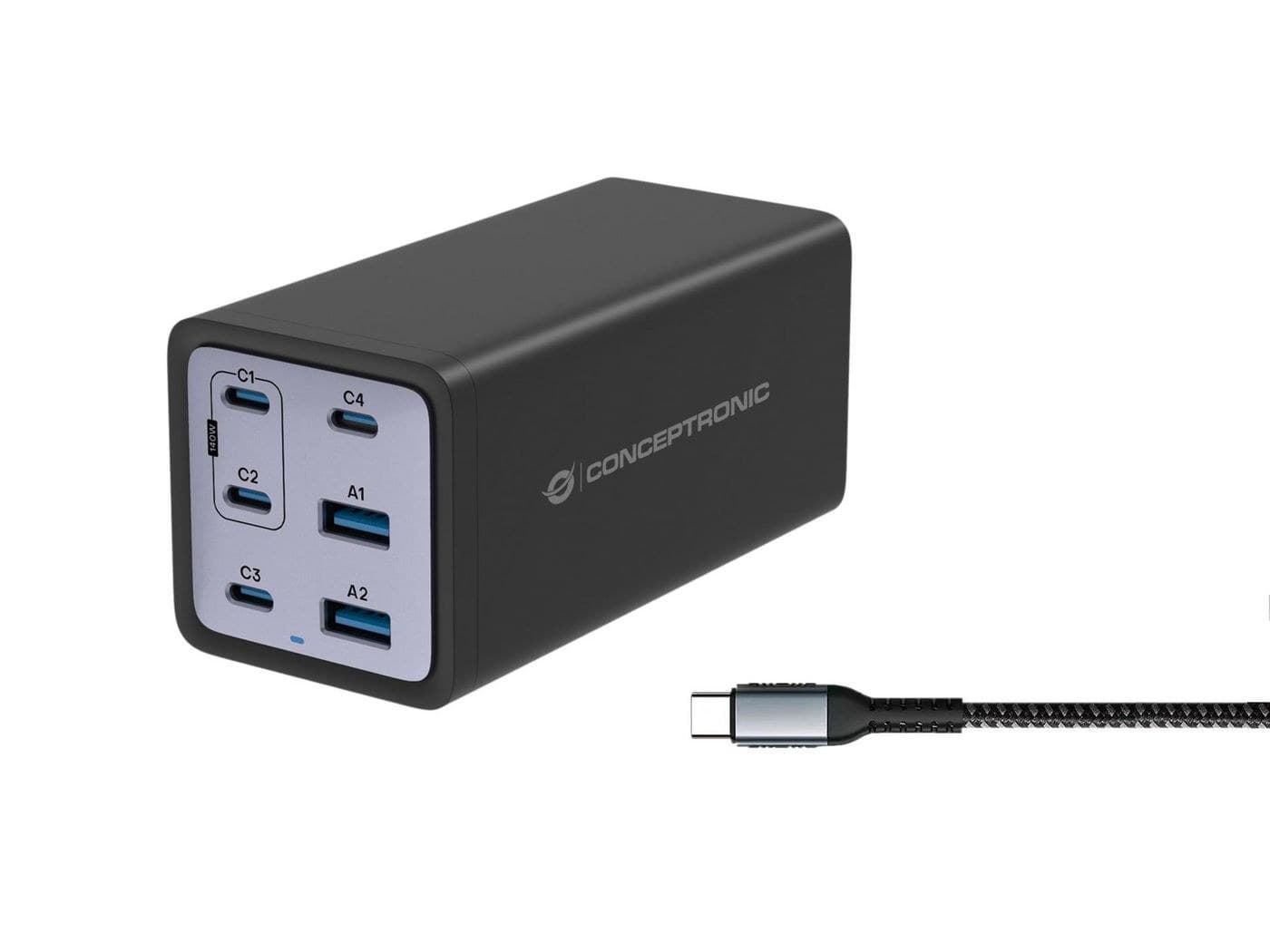 6-Port 200W Gan Usb Pd