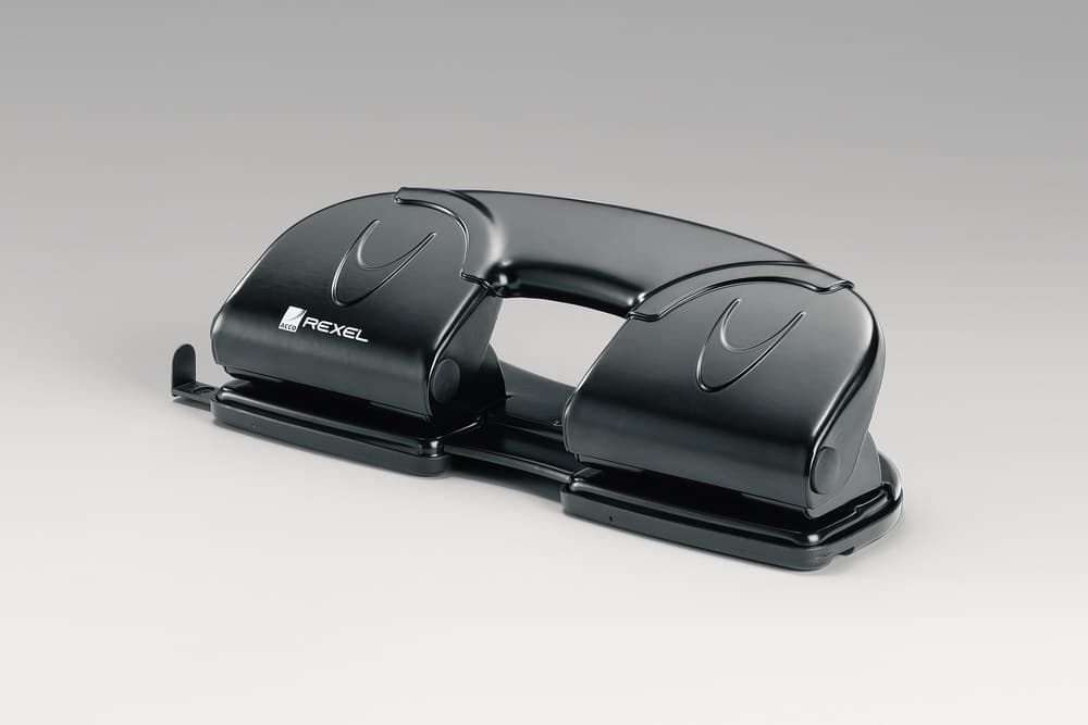 Rexel V412 4 Hole Punch Black - Image 4