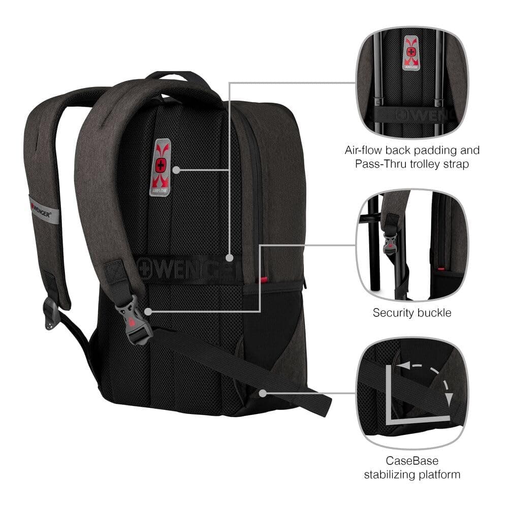 Wenger MX Reload 611641 Backpack - Heather Grey - Image 6