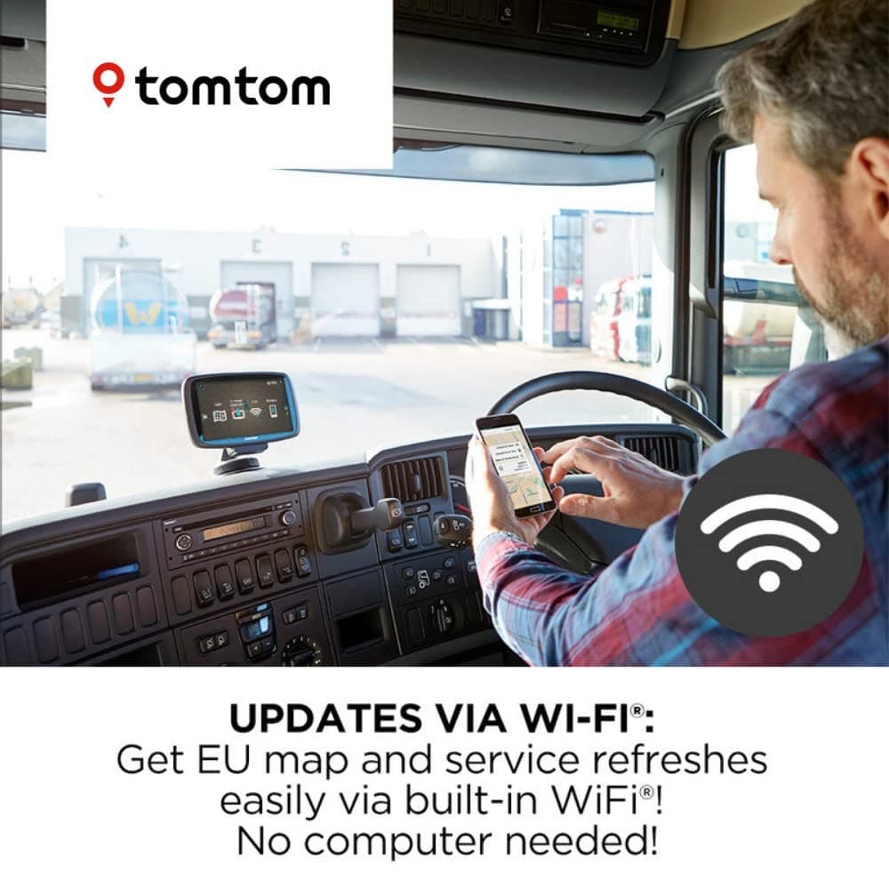 TomTom GO Professional 520 Truck Sat Nav - Black/Grey - Image 4