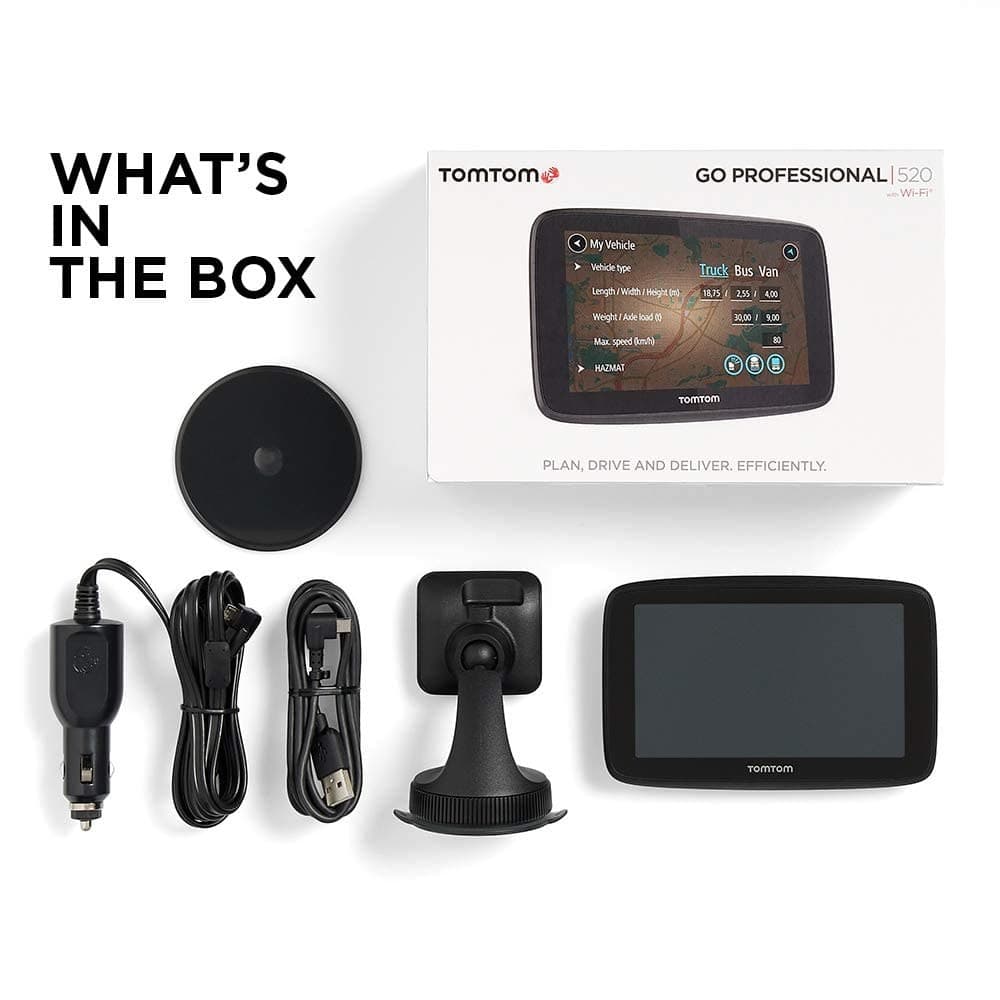 TomTom GO Professional 520 Truck Sat Nav - Black/Grey - Image 6