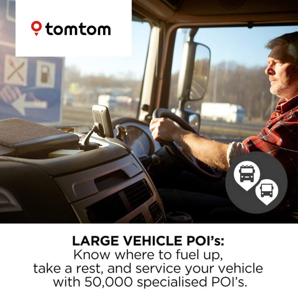 TomTom GO Professional 520 Truck Sat Nav - Black/Grey - Image 8