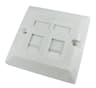 Scan Single Gang, Dual Port Cat 5E Faceplate