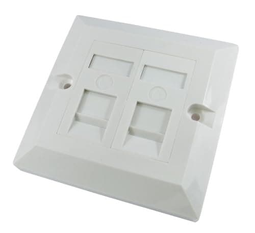 Scan Single Gang, Dual Port Cat 5E Faceplate - Image 2