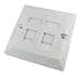 Scan Single Gang, Dual Port Cat 5E Faceplate thumbnail 3