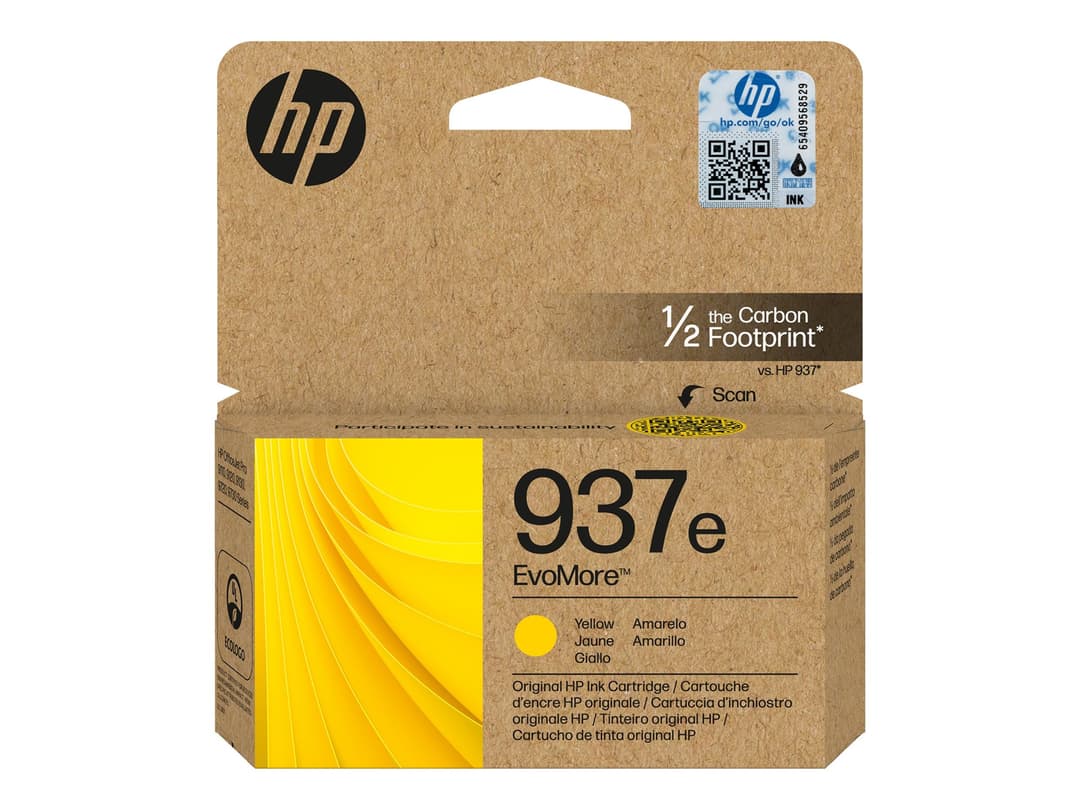 HP 937e EvoMore Yellow Original Ink Cartridge - Image 1