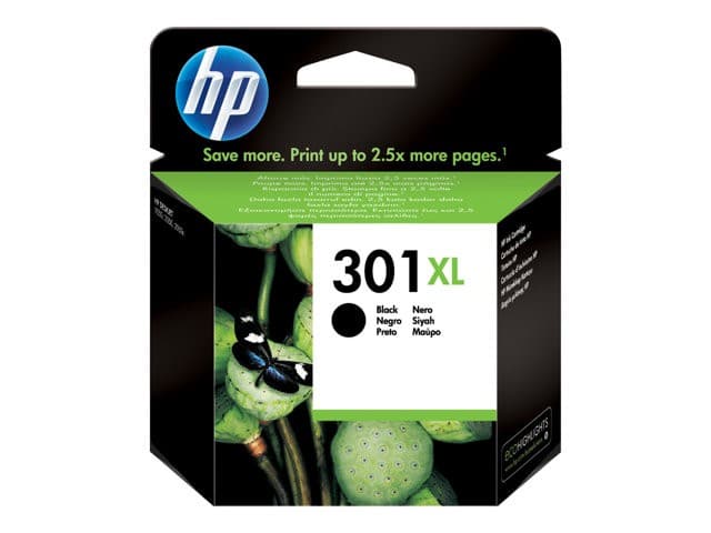 HP 301XL - High Yield - black - original - ink cartridge