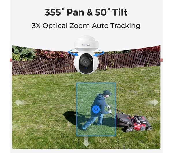 Reolink E Series 2K+ PTZ Security Camera White - Image 4