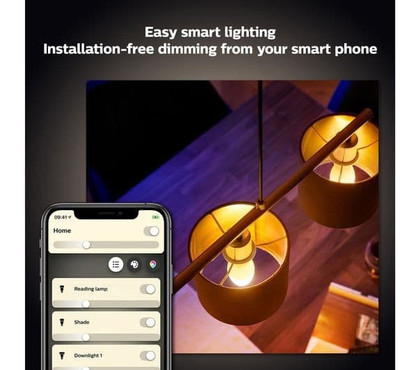 PHILIPS HUE White Smart LED Candle Bulb - E14, 470 Lumen, Twin Pack - Image 2