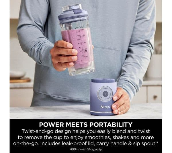 Ninja Blast Max BC251UK Cordless Blender - Lavender - Image 3