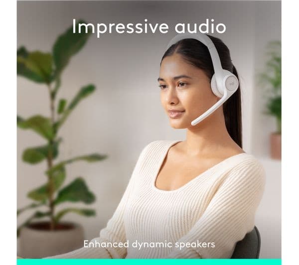 Logitech Zone 300 Wireless Headset - Off White - Image 3