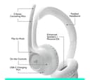 Logitech Zone 300 Wireless Headset - Off White thumbnail 6