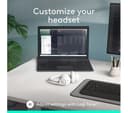 Logitech Zone 300 Wireless Headset - Off White thumbnail 9