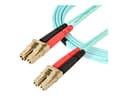 StarTech 450FBLCLC5 OM4 Fiber Patch Cable 5m Aqua thumbnail 1