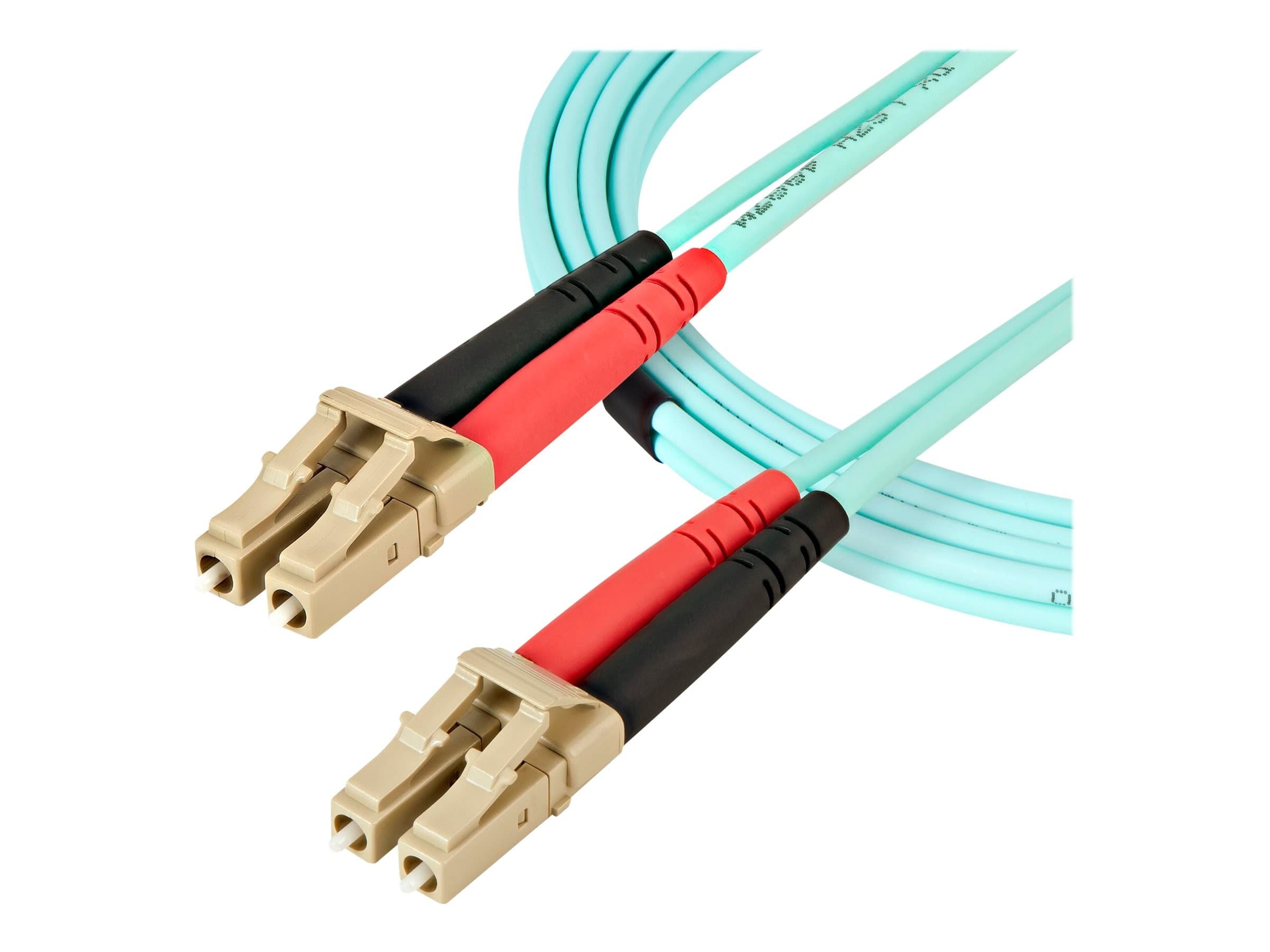 StarTech 450FBLCLC5 OM4 Fiber Patch Cable 5m Aqua