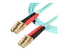 StarTech 450FBLCLC5 OM4 Fiber Patch Cable 5m Aqua
