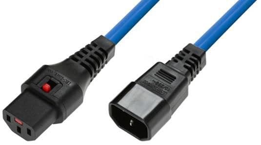 Powercord C13 IEC Lock - C14 - Image 1