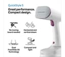 BRAUN Quickstyle 5 GS5011 Clothes Steamer - White & Purple thumbnail 2