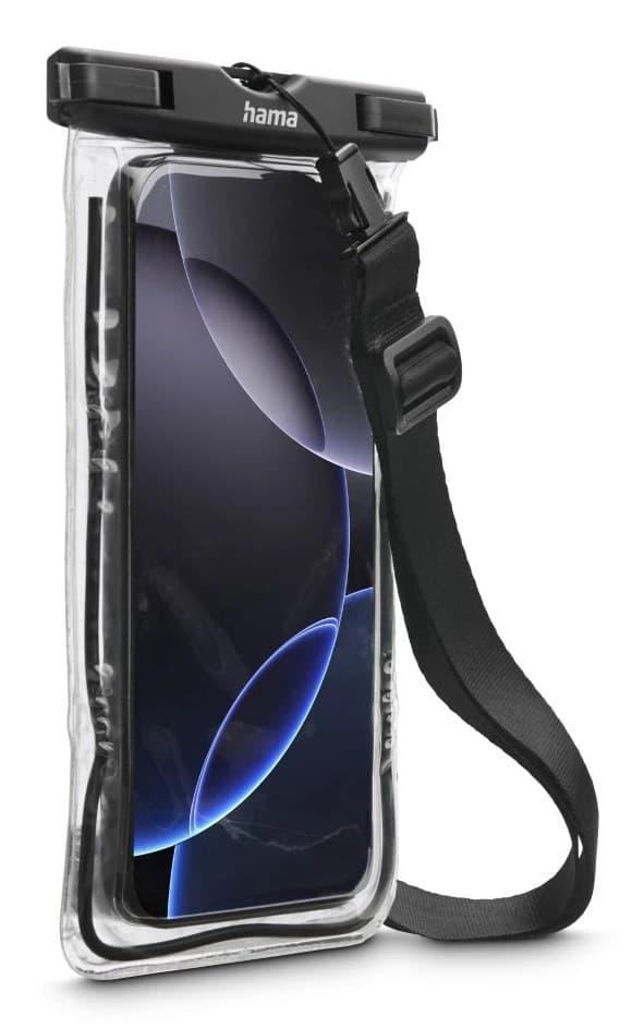 Hama Waterproof Mob. Ph. Case, up to 6.7”, IPX8, Underw. Case, f. Hanging, blk - Image 2