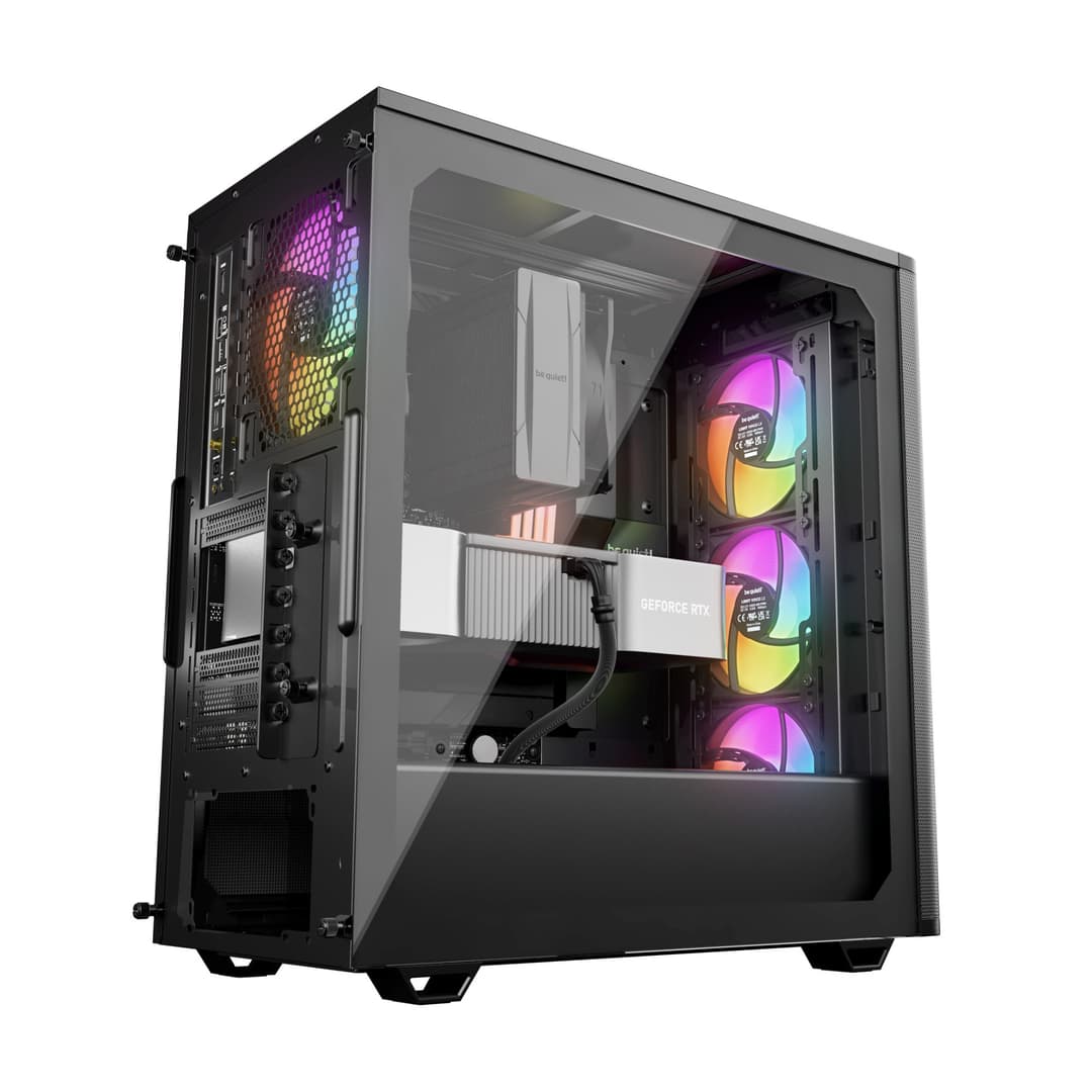 be quiet! Pure Base 501 LX Tempered Glass Mid Tower Gaming PC Case - Black - Image 4
