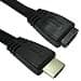 Cables Direct 1m Flat HDMI 1.4 Extension Cable thumbnail 3