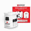 SKROSS PRO World + USB AC30PD Universal Travel Adapter - White thumbnail 1