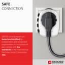 SKROSS PRO World + USB AC30PD Universal Travel Adapter - White thumbnail 6