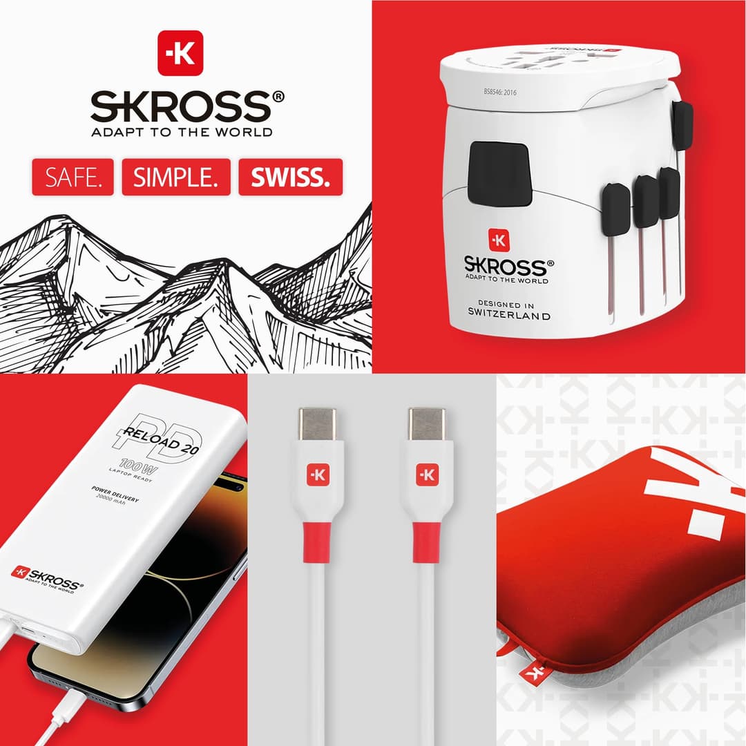 SKROSS PRO World + USB AC30PD Universal Travel Adapter - White - Image 8