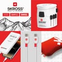 SKROSS PRO World + USB AC30PD Universal Travel Adapter - White thumbnail 8