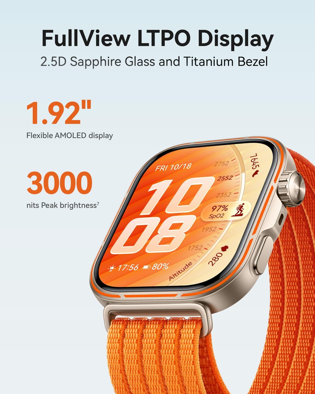 HUAWEI WATCH FIT 5 Pro Smart Watch - Orange - Image 2