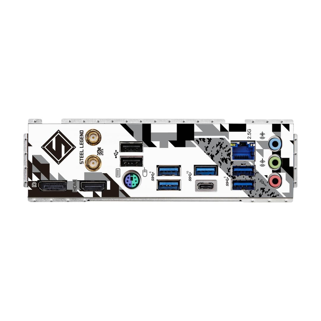 Asrock B760M STEEL LEGEND WIFI Intel B760 DDR5 Micro-ATX Socket LGA 1700 Motherboard - Image 6